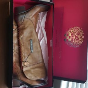 Size 10 Vince Camuto Tan Studded Tall Boots